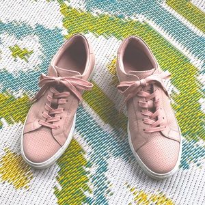 Greats - Blush Pink Leather Sneakers.